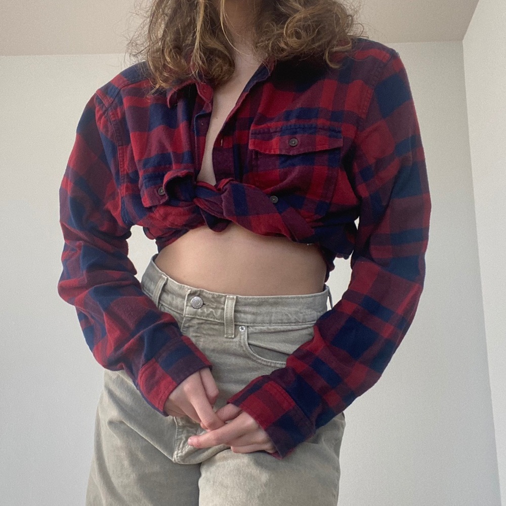 oversized flannel by the brand merona!